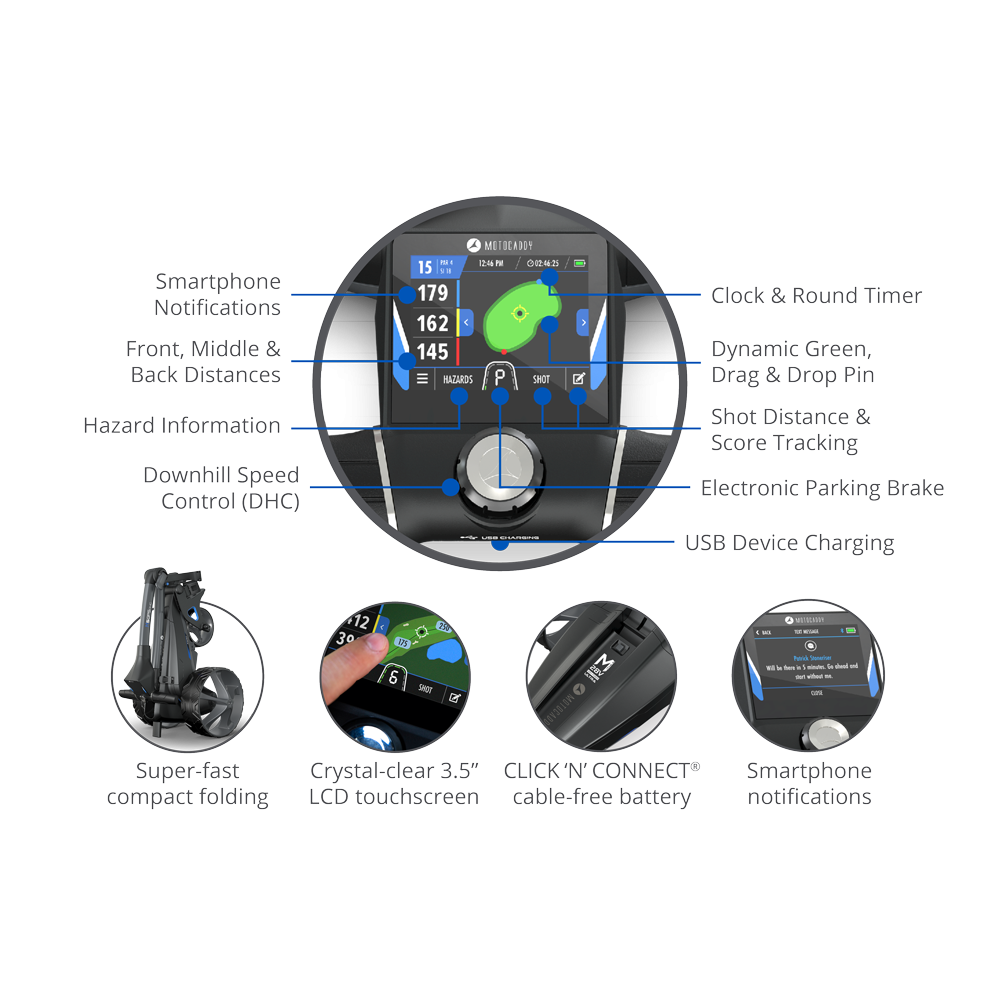 M5 GPS DHC Electric Golf Caddy